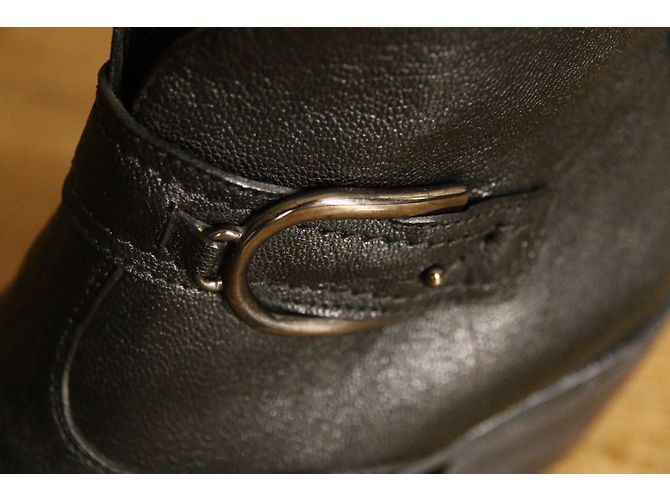 Autre Marque Botines ESPACE de cuero negro - vista 10
