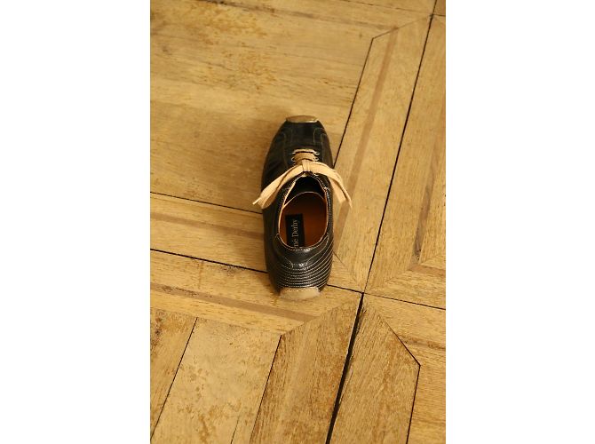 Sneakers Rene Derhy in pelle nera e marrone Nero - vista 6