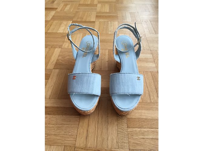 Chanel Sandalen Blau - Ansicht 3
