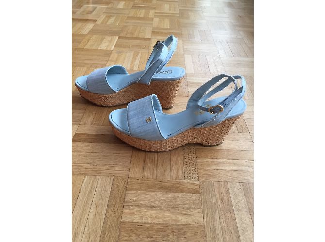 Chanel Sandalen Blau - Ansicht 4