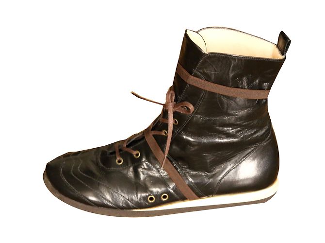 Sneakers Charles Jourdan CJBis in pelle nera Nero Beige - vista 2