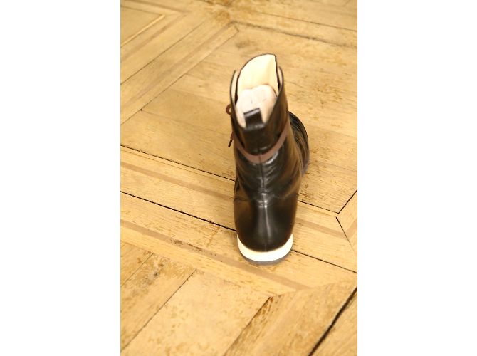 Sneakers Charles Jourdan CJBis in pelle nera Nero Beige - vista 6