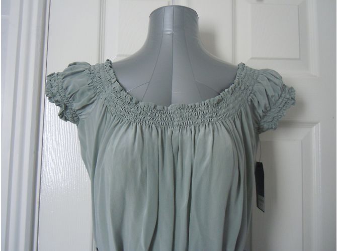 Vestido April de seda verde Jovovich Hawk - vista 5