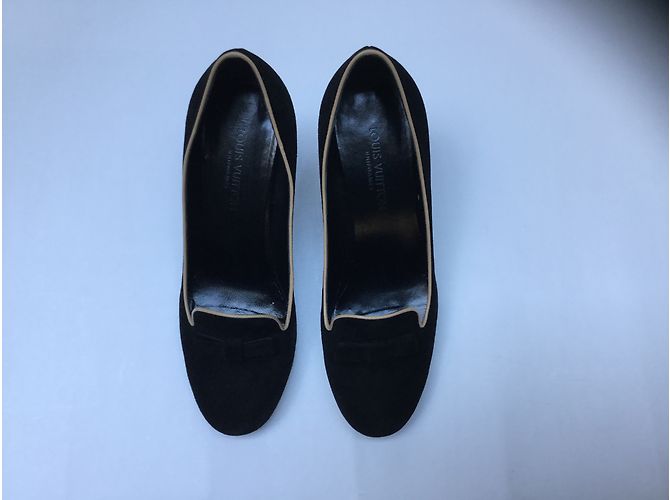 Louis Vuitton Pumps Schwarz Hirschleder - Ansicht 3