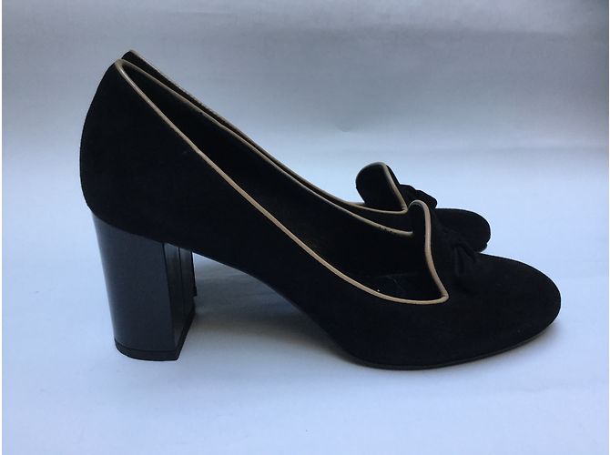 Louis Vuitton Pumps Schwarz Hirschleder - Ansicht 5