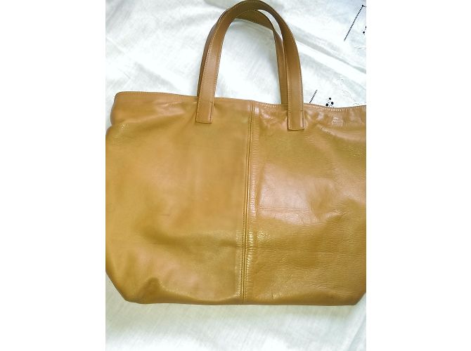 Bolso tote Mika Sarolea de piel color caramelo - vista 5
