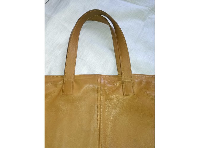Bolso tote Mika Sarolea de piel color caramelo - vista 6