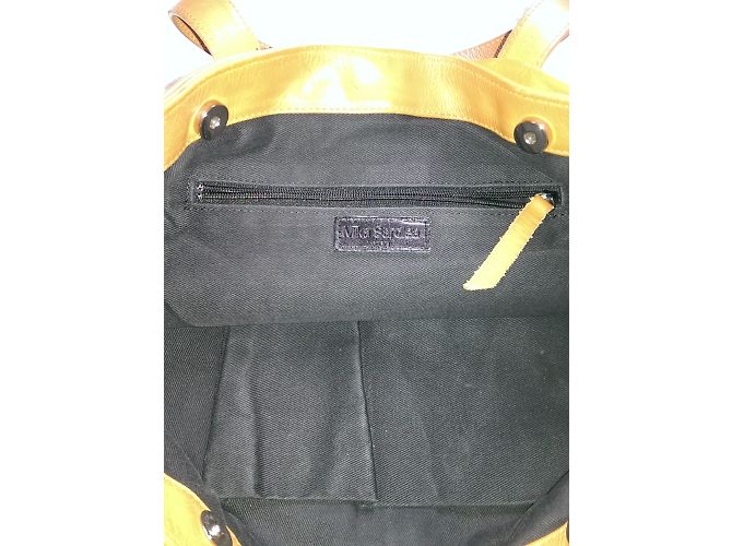 Bolso tote Mika Sarolea de piel color caramelo - vista 7