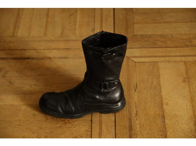 Botines Minelli de cuero negro Talla 38 - vista 3
