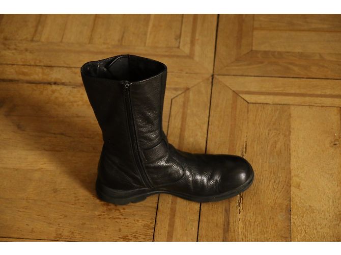 Botines Minelli de cuero negro Talla 38 - vista 4