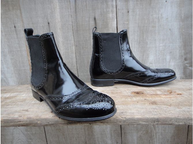Botines Chelsea Dolce & Gabbana de charol negro - vista 6