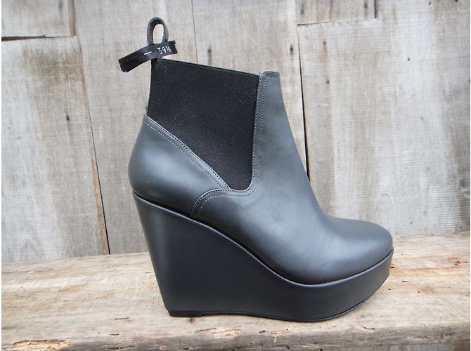 Botines Robert Clergerie Gris Piel 39.5 - vista 5