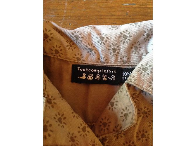 Autre Marque Toutcomptefait Mädchen Kleid Beige - Ansicht 3