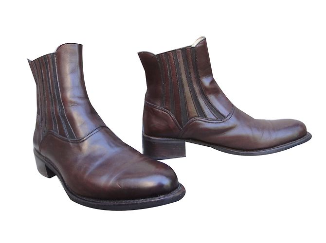 Botines Chelsea de piel marrón Paraboot Castaño - vista 2