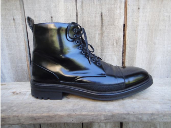 Kenzo Black Patent Leather Boots - view 3