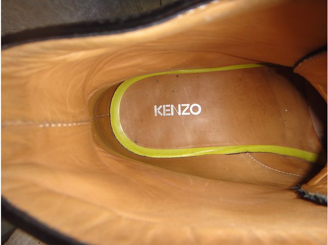 Kenzo Black Patent Leather Boots - view 9