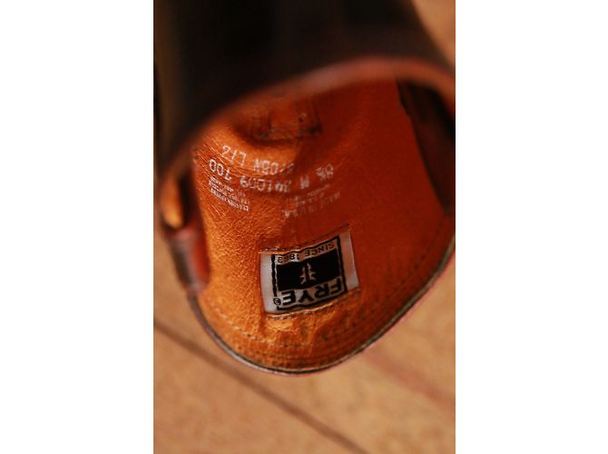 Botines Frye de cuero marrón US 8.5 Castaño Marrón oscuro - vista 10