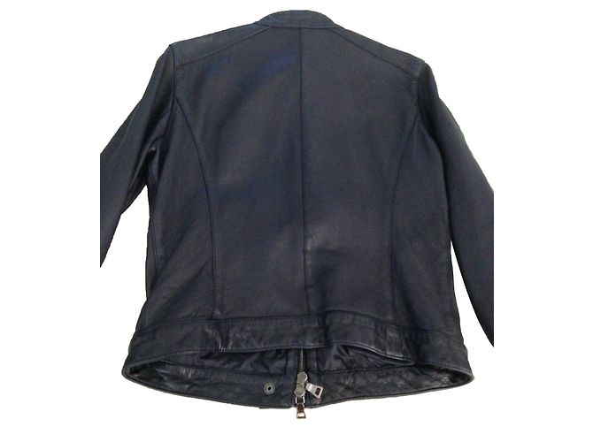 Prada Lammlederjacke Navy Blau Größe 36 Marineblau - Ansicht 2