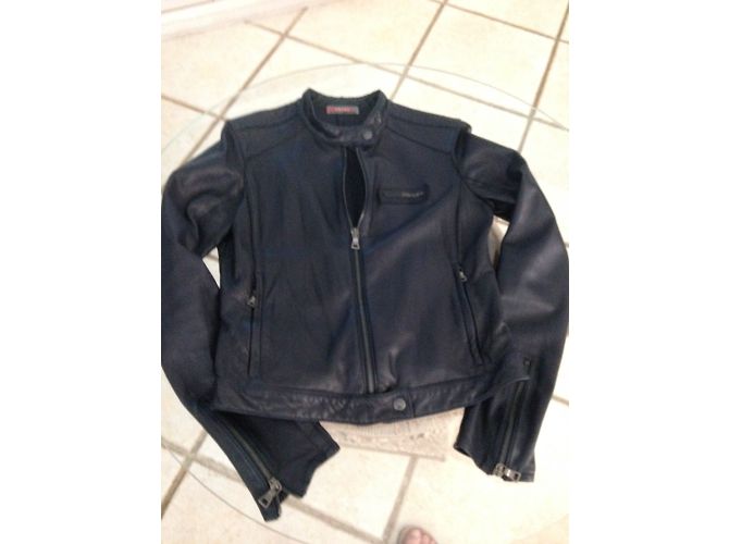 Prada Lammlederjacke Navy Blau Größe 36 Marineblau - Ansicht 4