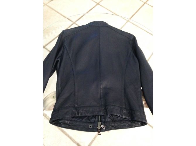Prada Lammlederjacke Navy Blau Größe 36 Marineblau - Ansicht 5