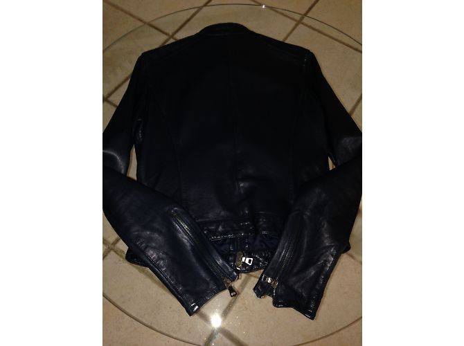 Prada Lammlederjacke Navy Blau Größe 36 Marineblau - Ansicht 6