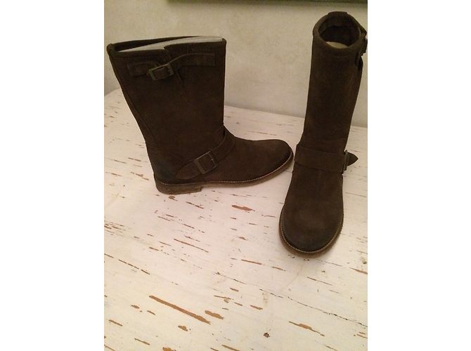 Autre Marque Botines Mustang de gamuza marrón Castaño - vista 6