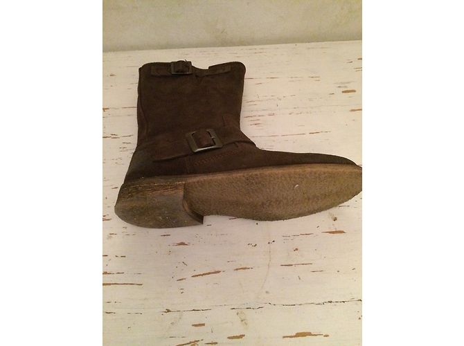 Autre Marque Botines Mustang de gamuza marrón Castaño - vista 7
