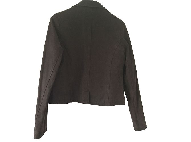 No Name Lederjacke Dunkelbraun M - Ansicht 2