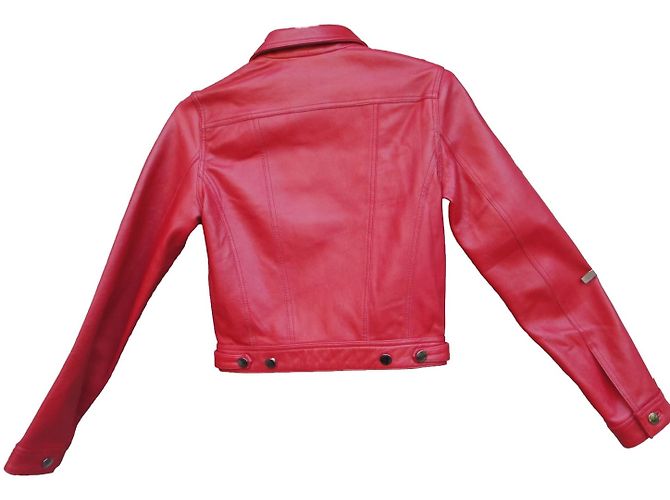 Vanessa Bruno Athe Lederjacke Rot - Ansicht 2