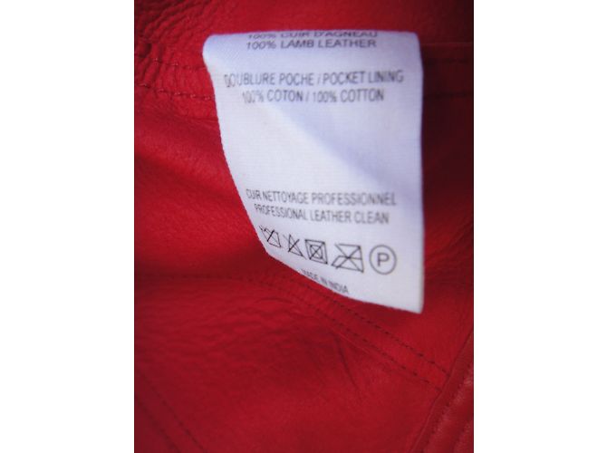 Vanessa Bruno Athe Lederjacke Rot - Ansicht 8