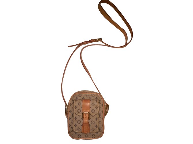 Piccola borsa Louis Vuitton Beige Blu navy - vista 2