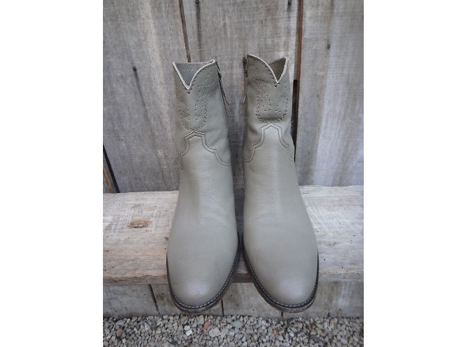 Botines Sartore de piel gris - vista 6