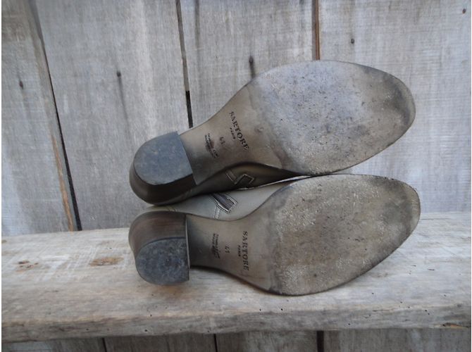 Botines Sartore de piel gris - vista 8