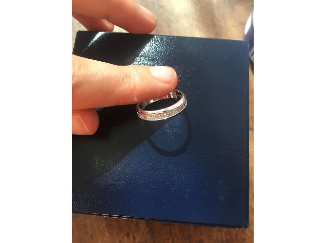 Anillo Mauboussin Enfin toi Oro Blanco y Diamante Talla 50 - vista 4
