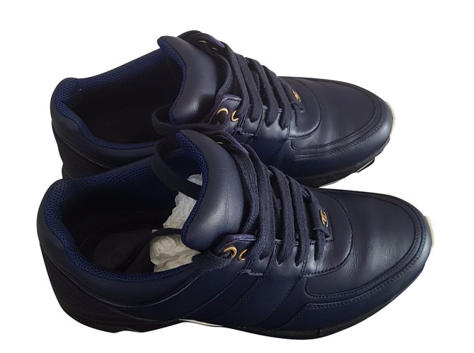 Chanel scarpe da ginnastica Blu navy - vista 2