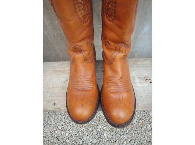 Botas Ash Brando de cuero caramelo - vista 3