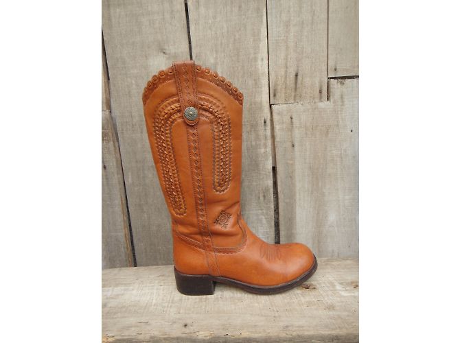 Botas Ash Brando de cuero caramelo - vista 4