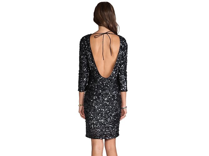 Antik Batik LULU Cocktailkleid schwarz mit Pailletten - Ansicht 2