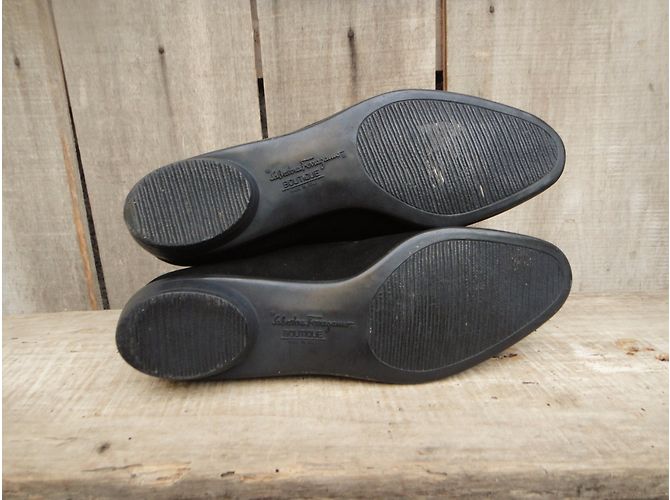 Stivaletti Salvatore Ferragamo in pelle nera Nero - vista 6