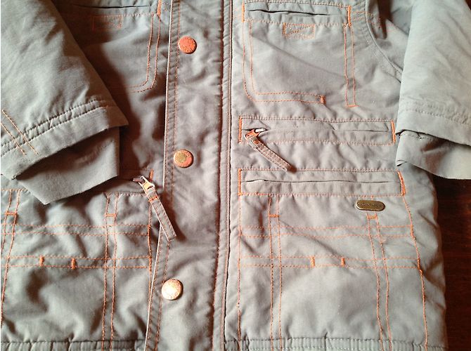 Autre Marque Veste imperméable en polaire avec capuche kaki garçon - vue 2