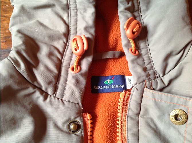 Autre Marque Veste imperméable en polaire avec capuche kaki garçon - vue 4