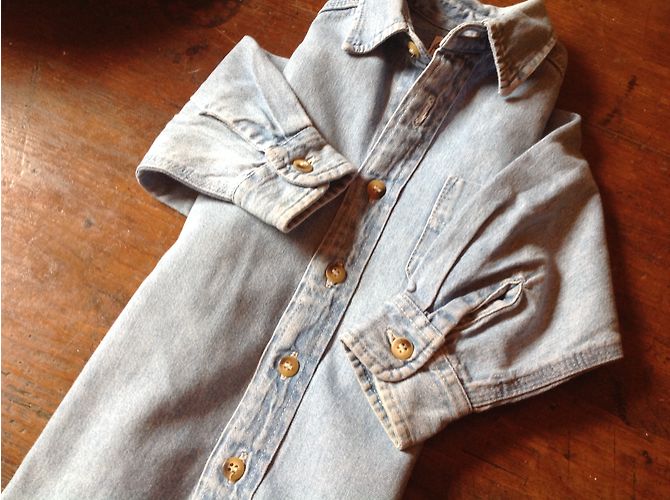 Autre Marque Chemise en denim bleu garçon 4 ans - vue 5