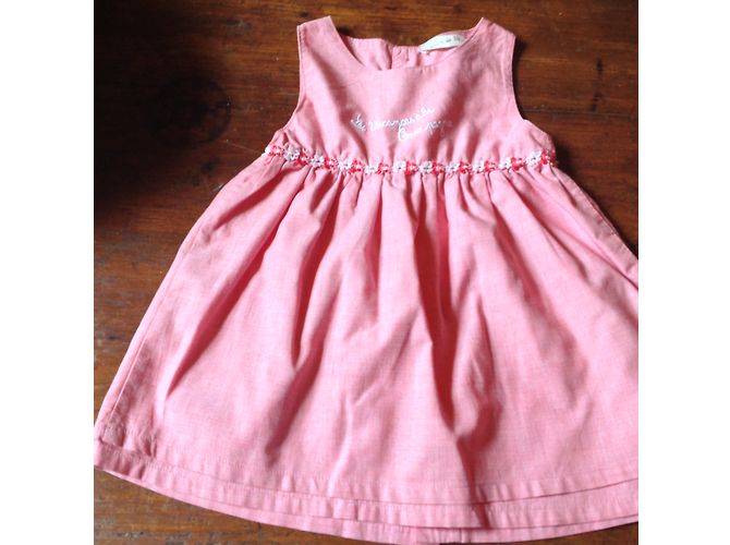 Autre Marque Rosa Baumwoll Partykleid mit Stickerei 6 Monate Pink - Ansicht 2