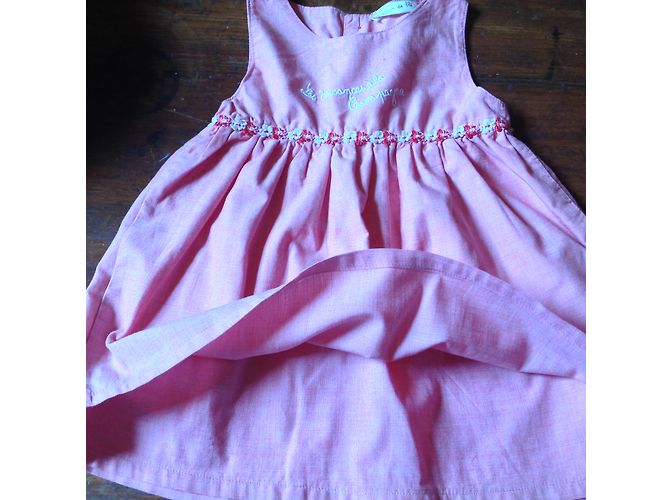 Autre Marque Rosa Baumwoll Partykleid mit Stickerei 6 Monate Pink - Ansicht 4