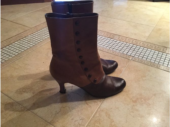 Botines de piel marrón No Name Talla 39 Castaño - vista 3