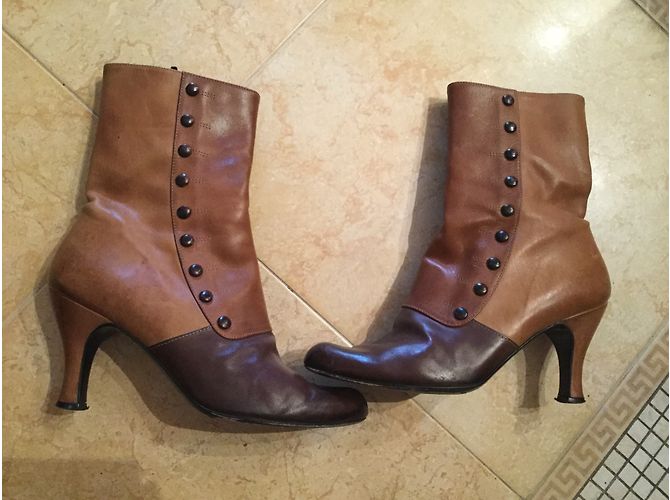 Botines de piel marrón No Name Talla 39 Castaño - vista 4