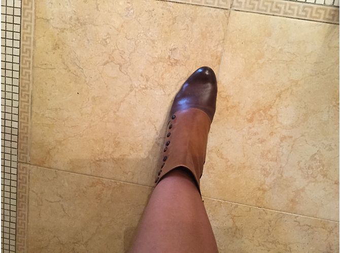 Botines de piel marrón No Name Talla 39 Castaño - vista 7