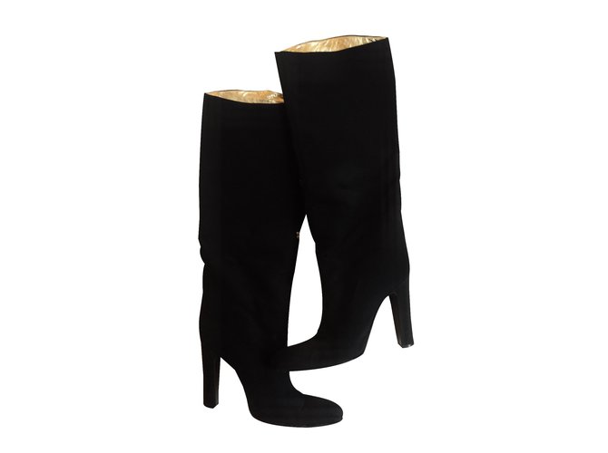 Patrick Cox Botas Negro Roja Dorado - vista 2