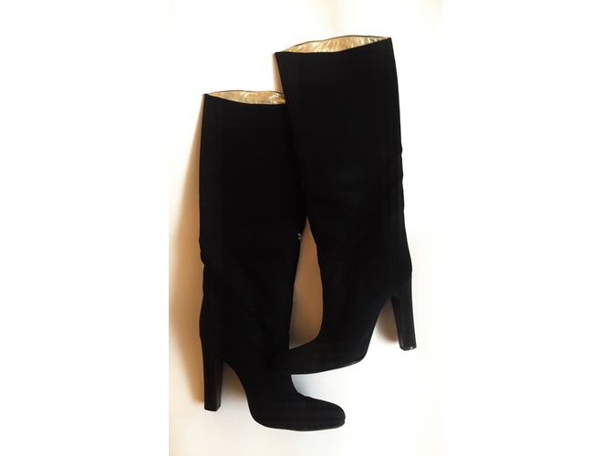 Patrick Cox Botas Negro Roja Dorado - vista 4