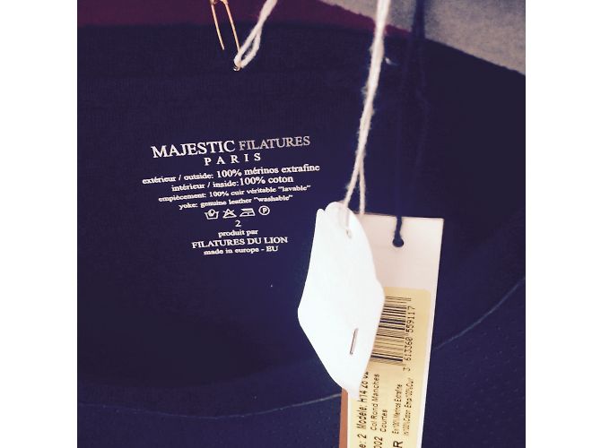 Autre Marque Majestic Filatures Tops Negro - vista 4